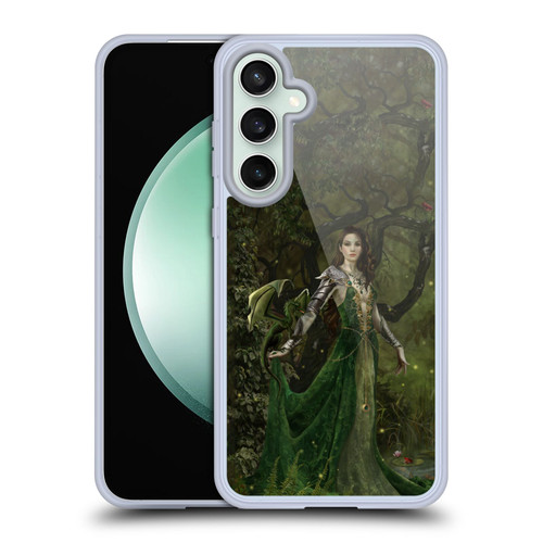 Nene Thomas Deep Forest Green Dragon Witch Of Fate Soft Gel Case for Samsung Galaxy S23 FE 5G & MagSafe