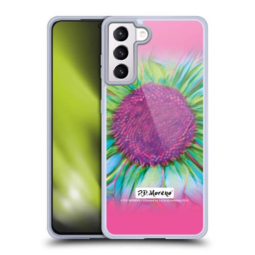 P.D. Moreno Assorted Design Sunflower Soft Gel Case for Samsung Galaxy S21+ 5G & MagSafe