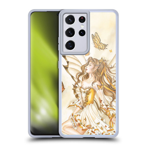 Nene Thomas Fairies Rhapsody In Gold Butterflies Soft Gel Case for Samsung Galaxy S21 Ultra 5G & MagSafe