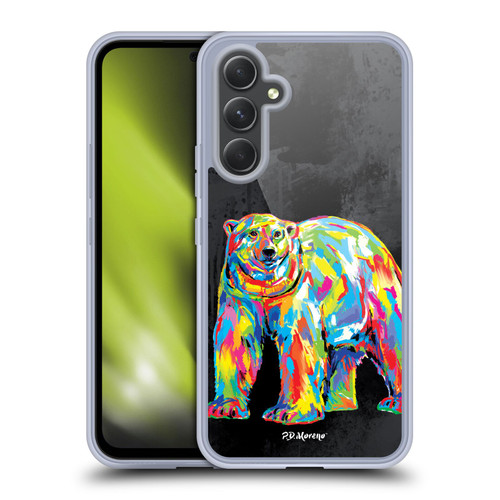 P.D. Moreno Christmas Animal Pop Colors White Bear Soft Gel Case for Samsung Galaxy A54 5G