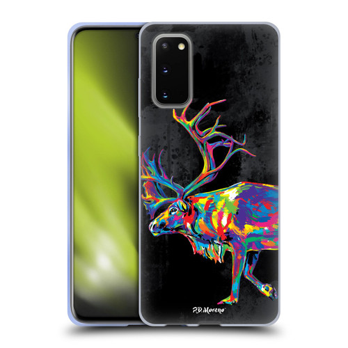 P.D. Moreno Christmas Animal Pop Colors Reindeer Soft Gel Case for Samsung Galaxy S20 / S20 5G