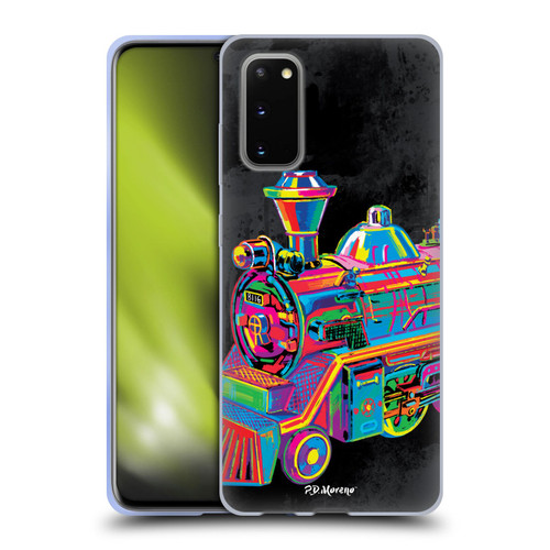 P.D. Moreno Christmas Animal Pop Colors Toy Train Soft Gel Case for Samsung Galaxy S20 / S20 5G