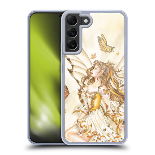 Nene Thomas Fairies Rhapsody In Gold Butterflies Soft Gel Case for Samsung Galaxy S22+ 5G & MagSafe
