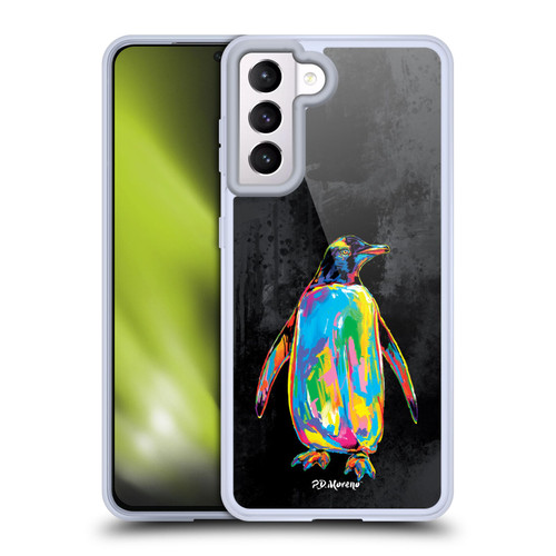 P.D. Moreno Christmas Animal Pop Colors Penguin Soft Gel Case for Samsung Galaxy S21 5G & MagSafe