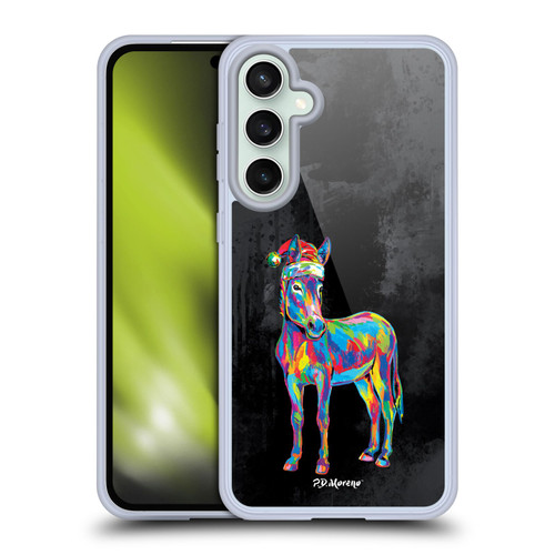 P.D. Moreno Christmas Animal Pop Colors Donkey Soft Gel Case for Samsung Galaxy S23 FE 5G & MagSafe