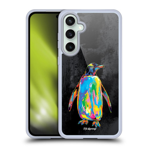 P.D. Moreno Christmas Animal Pop Colors Penguin Soft Gel Case for Samsung Galaxy S23 FE 5G & MagSafe