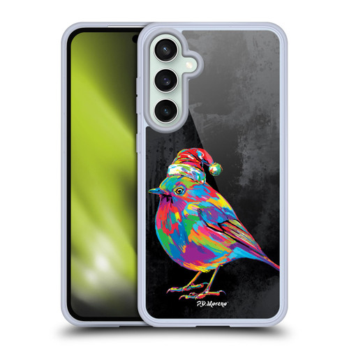P.D. Moreno Christmas Animal Pop Colors Robin Soft Gel Case for Samsung Galaxy S23 FE 5G & MagSafe