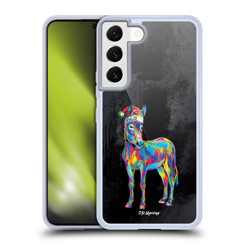 P.D. Moreno Christmas Animal Pop Colors Donkey Soft Gel Case for Samsung Galaxy S22 5G & MagSafe