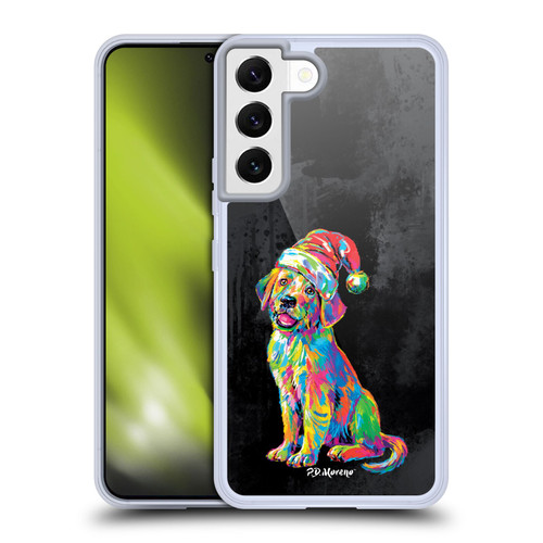 P.D. Moreno Christmas Animal Pop Colors Labrador Soft Gel Case for Samsung Galaxy S22 5G & MagSafe