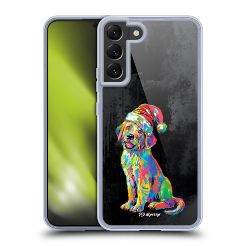 P.D. Moreno Christmas Animal Pop Colors Labrador Soft Gel Case for Samsung Galaxy S22+ 5G & MagSafe