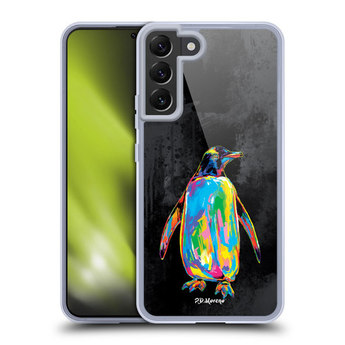 P.D. Moreno Christmas Animal Pop Colors Penguin Soft Gel Case for Samsung Galaxy S22+ 5G & MagSafe