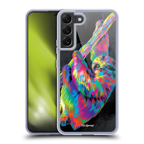 P.D. Moreno Christmas Animal Pop Colors Sloth Soft Gel Case for Samsung Galaxy S22+ 5G & MagSafe