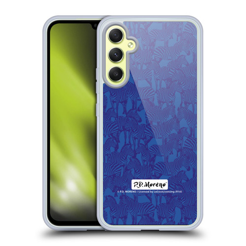 P.D. Moreno Patterns Zebra Soft Gel Case for Samsung Galaxy A34 5G