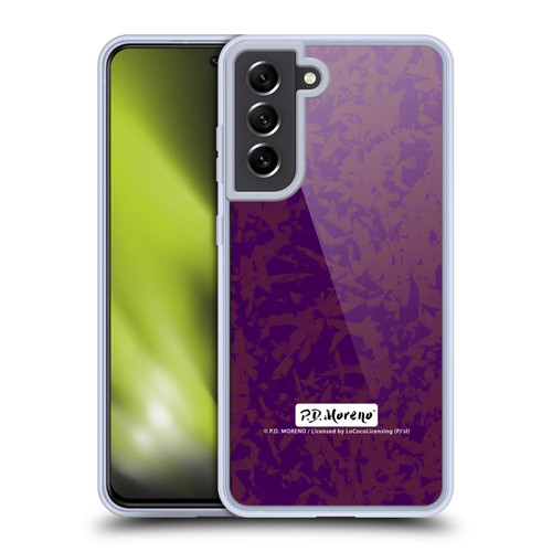 P.D. Moreno Patterns Violet Soft Gel Case for Samsung Galaxy S21 FE 5G & MagSafe