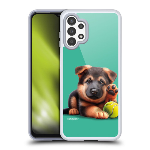 P.D. Moreno Sport Puppies German Shepherd Tennis Soft Gel Case for Samsung Galaxy A13 (2022)