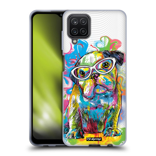P.D. Moreno Drip Art Cats And Dogs Bulldog Soft Gel Case for Samsung Galaxy A12 (2020)
