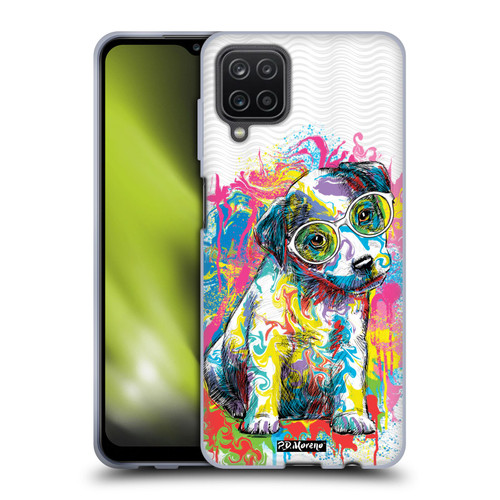 P.D. Moreno Drip Art Cats And Dogs Dog Pose Soft Gel Case for Samsung Galaxy A12 (2020)