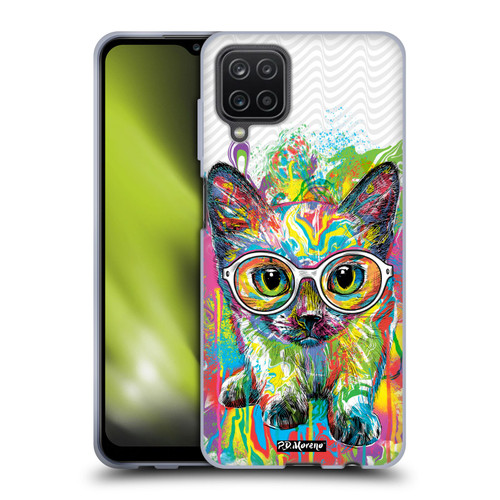 P.D. Moreno Drip Art Cats And Dogs Kitten Colourful Soft Gel Case for Samsung Galaxy A12 (2020)