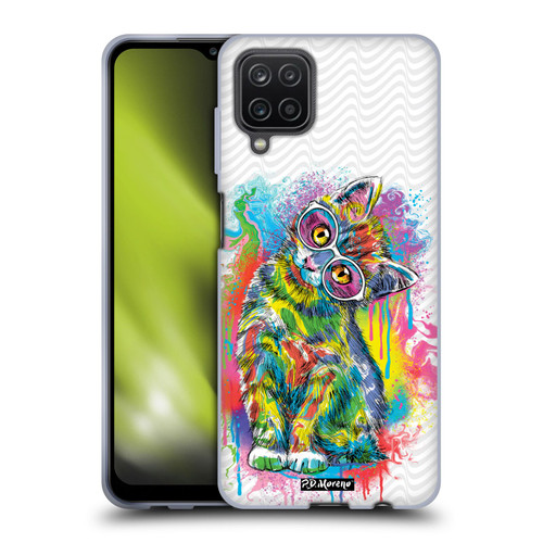 P.D. Moreno Drip Art Cats And Dogs Kitten Pose Soft Gel Case for Samsung Galaxy A12 (2020)