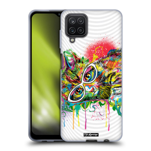 P.D. Moreno Drip Art Cats And Dogs Kitten Sunglasses Soft Gel Case for Samsung Galaxy A12 (2020)