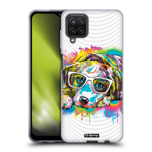 P.D. Moreno Drip Art Cats And Dogs Labrador Soft Gel Case for Samsung Galaxy A12 (2020)