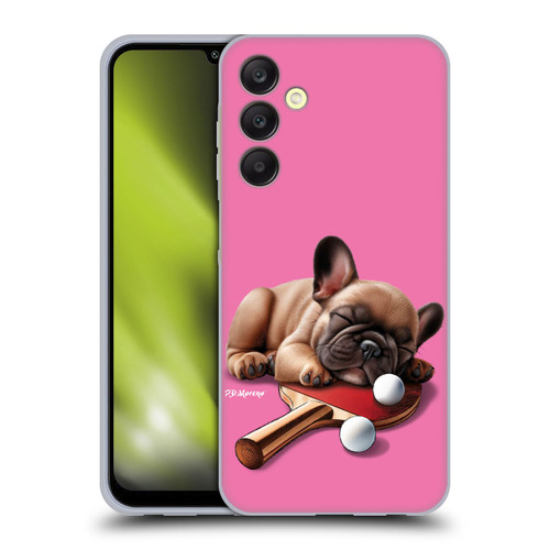 P.D. Moreno Sport Puppies French Bulldog Ping Pong Soft Gel Case for Samsung Galaxy A25 5G
