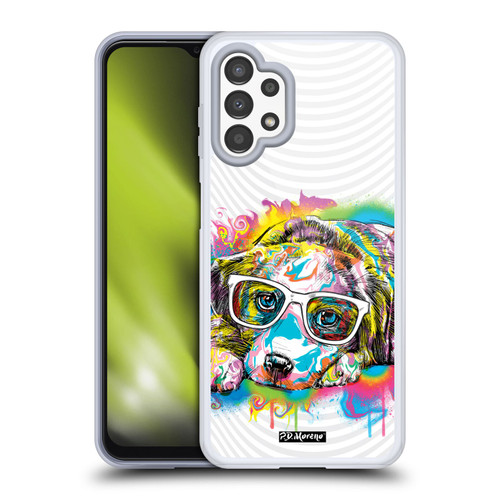 P.D. Moreno Drip Art Cats And Dogs Labrador Soft Gel Case for Samsung Galaxy A13 (2022)