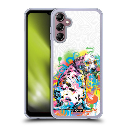 P.D. Moreno Drip Art Cats And Dogs Dalmatian Soft Gel Case for Samsung Galaxy A14 5G