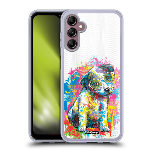 P.D. Moreno Drip Art Cats And Dogs Dog Pose Soft Gel Case for Samsung Galaxy A14 5G