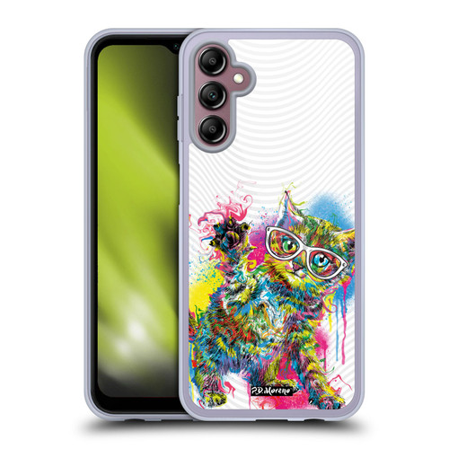 P.D. Moreno Drip Art Cats And Dogs Kitten Paw Soft Gel Case for Samsung Galaxy A14 5G