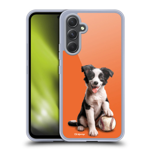 P.D. Moreno Sport Puppies Border Collie Baseball Soft Gel Case for Samsung Galaxy A54 5G