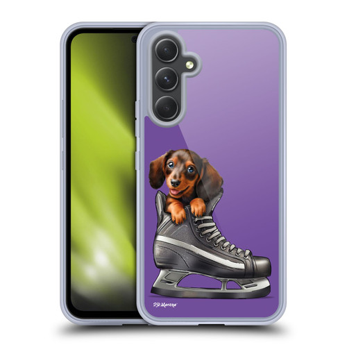 P.D. Moreno Sport Puppies Dachshund Hockey Soft Gel Case for Samsung Galaxy A54 5G