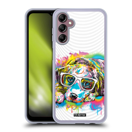 P.D. Moreno Drip Art Cats And Dogs Labrador Soft Gel Case for Samsung Galaxy A14 5G