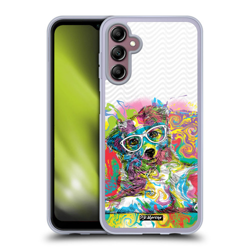 P.D. Moreno Drip Art Cats And Dogs Sunglasses Soft Gel Case for Samsung Galaxy A14 5G