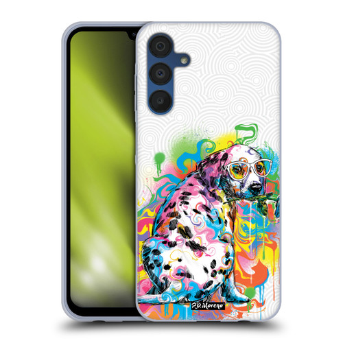 P.D. Moreno Drip Art Cats And Dogs Dalmatian Soft Gel Case for Samsung Galaxy A15 & MagSafe