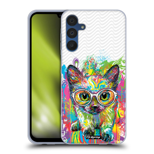 P.D. Moreno Drip Art Cats And Dogs Kitten Colourful Soft Gel Case for Samsung Galaxy A15 & MagSafe