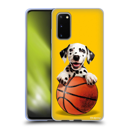 P.D. Moreno Sport Puppies Dalmatian Basket Soft Gel Case for Samsung Galaxy S20 / S20 5G
