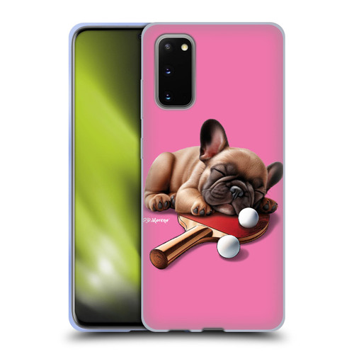 P.D. Moreno Sport Puppies French Bulldog Ping Pong Soft Gel Case for Samsung Galaxy S20 / S20 5G