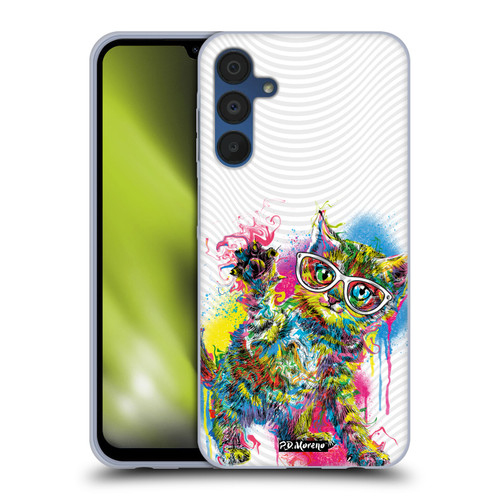 P.D. Moreno Drip Art Cats And Dogs Kitten Paw Soft Gel Case for Samsung Galaxy A15 & MagSafe