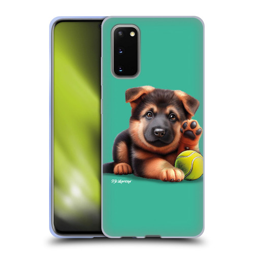P.D. Moreno Sport Puppies German Shepherd Tennis Soft Gel Case for Samsung Galaxy S20 / S20 5G