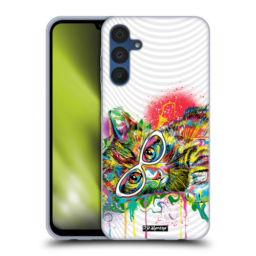 P.D. Moreno Drip Art Cats And Dogs Kitten Sunglasses Soft Gel Case for Samsung Galaxy A15 & MagSafe