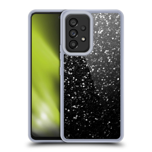PLdesign Sparkle Prints Black Soft Gel Case for Samsung Galaxy A53 5G (2022)