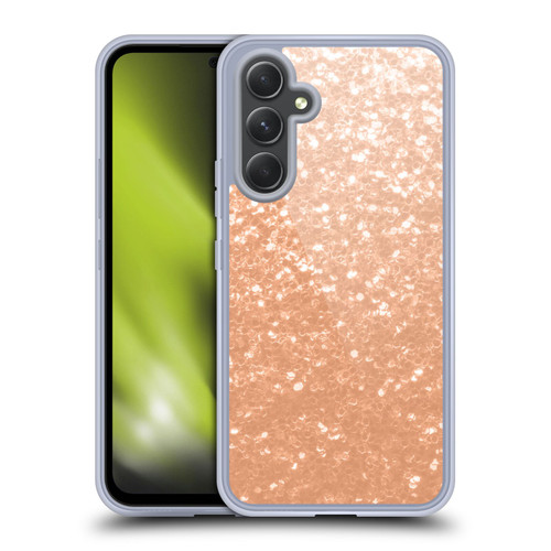 PLdesign Sparkle Prints Peach Soft Gel Case for Samsung Galaxy A54 5G
