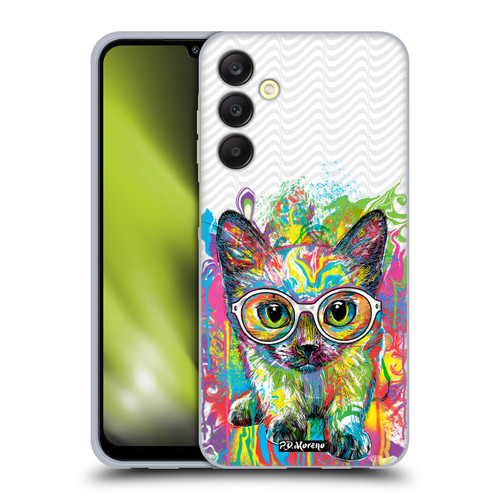 P.D. Moreno Drip Art Cats And Dogs Kitten Colourful Soft Gel Case for Samsung Galaxy A25 5G