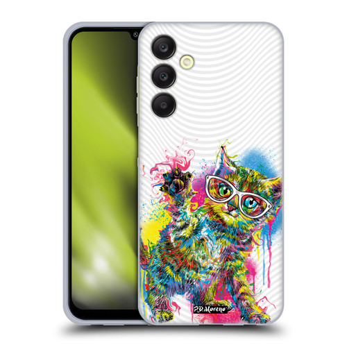 P.D. Moreno Drip Art Cats And Dogs Kitten Paw Soft Gel Case for Samsung Galaxy A25 5G