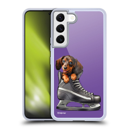 P.D. Moreno Sport Puppies Dachshund Hockey Soft Gel Case for Samsung Galaxy S22 5G & MagSafe