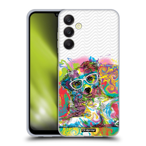 P.D. Moreno Drip Art Cats And Dogs Sunglasses Soft Gel Case for Samsung Galaxy A25 5G