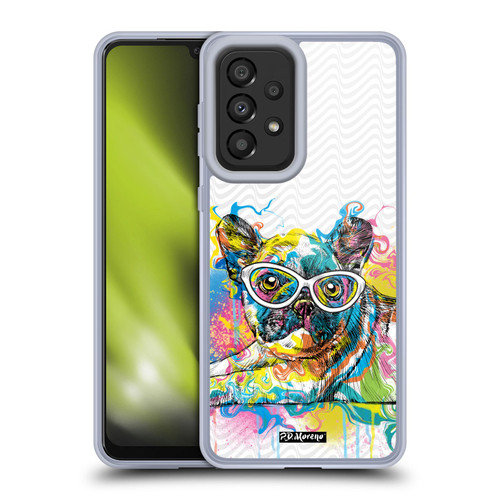 P.D. Moreno Drip Art Cats And Dogs French Bulldog Soft Gel Case for Samsung Galaxy A33 5G (2022)