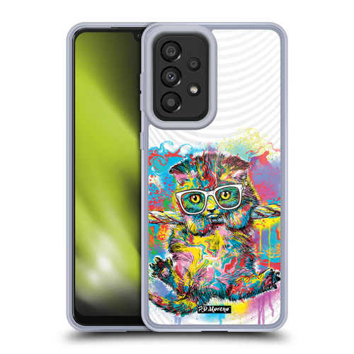 P.D. Moreno Drip Art Cats And Dogs Kitten Hang Soft Gel Case for Samsung Galaxy A33 5G (2022)