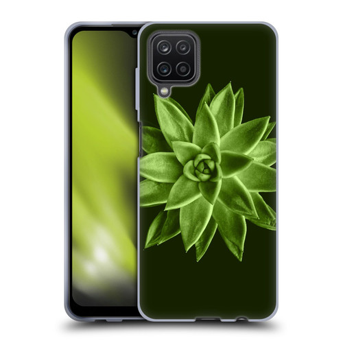 PLdesign Flowers And Leaves Echeveria Agavoides Soft Gel Case for Samsung Galaxy A12 (2020)